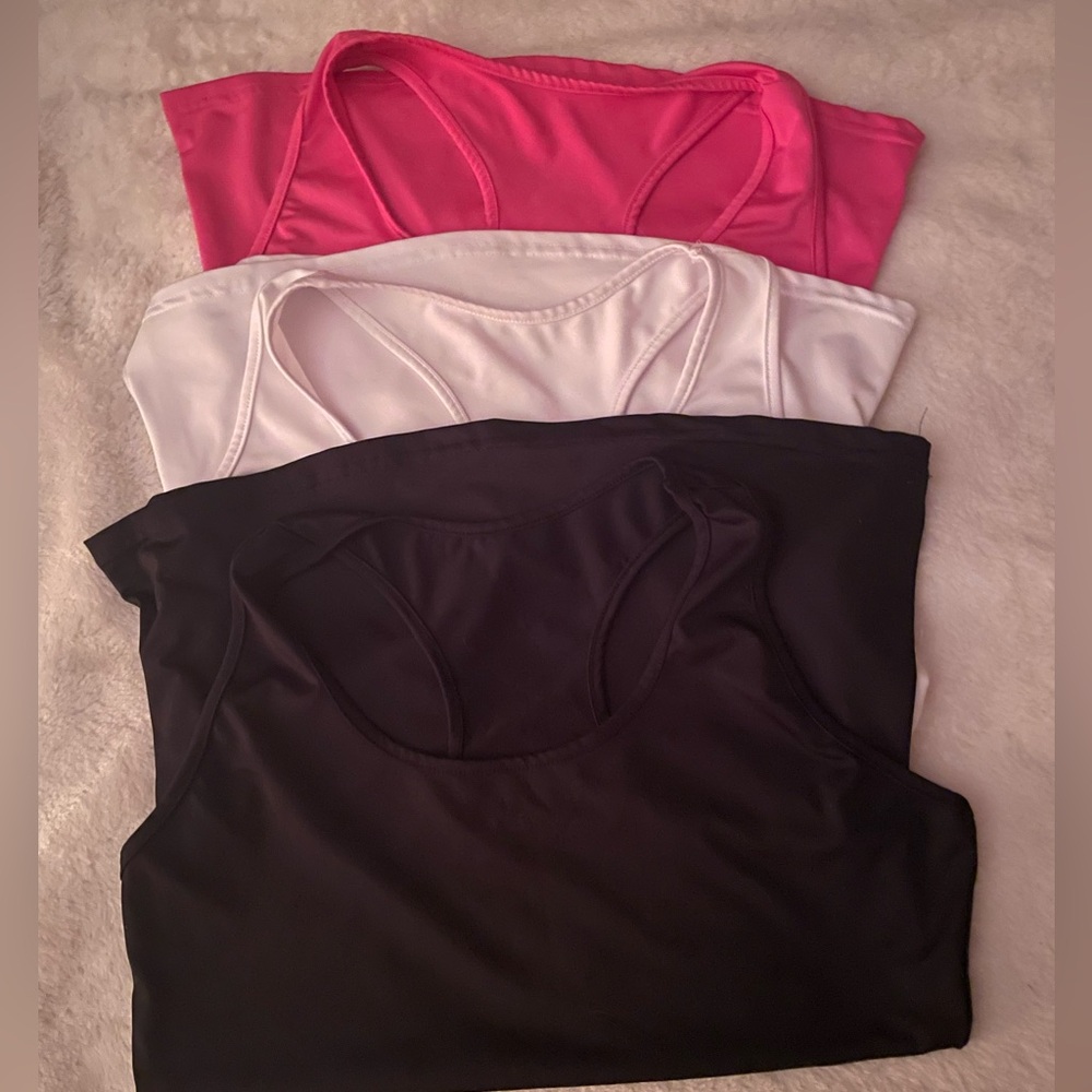 Women's Tank Tops - Pink, White, and Black